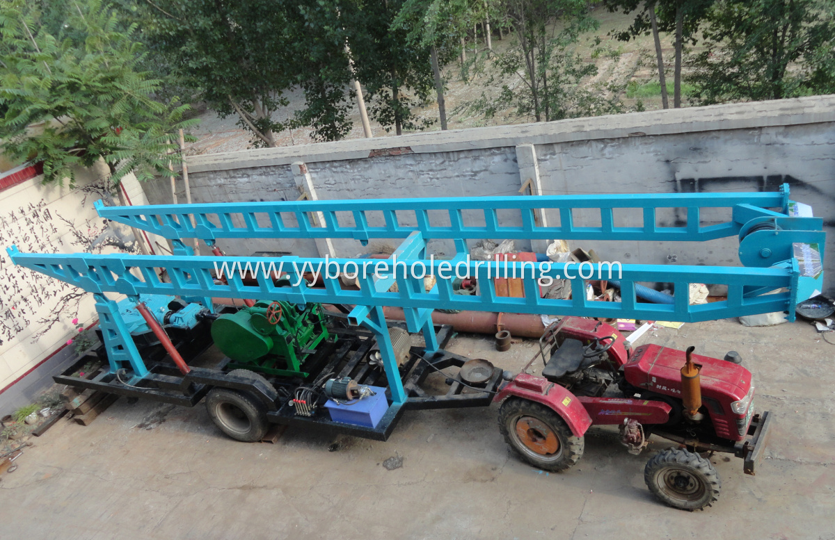 YKRC-W200 reverse circulation drilling rig truck mounted at worksite 3